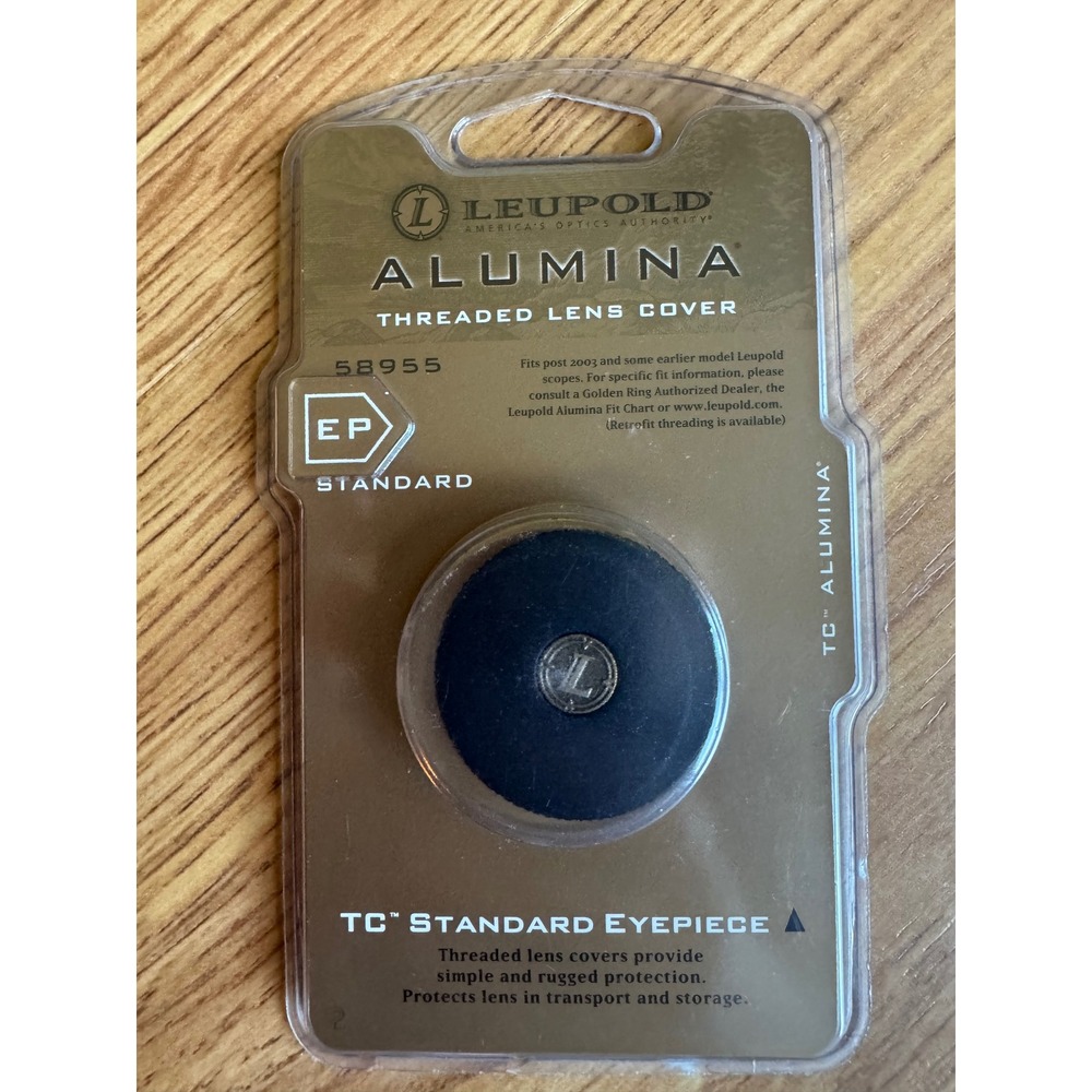 Leupold Alumina Threaded Lens Cover Standard Eyepiece 58955 Black Aluminum